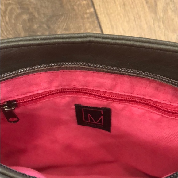 Material Girl Studded Gray Crossbody Purse - Picture 6 of 9